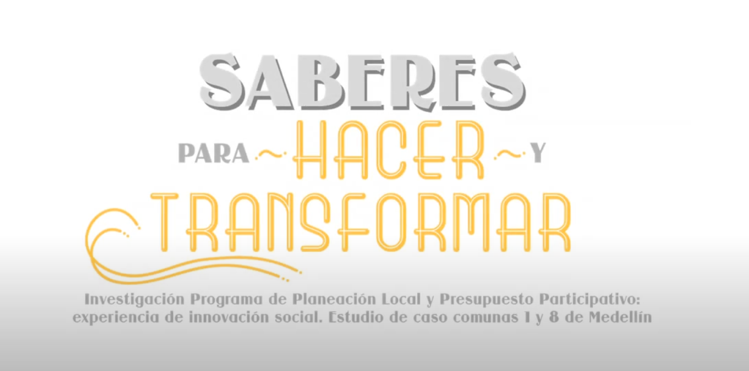 Saberes para hacer y transformar